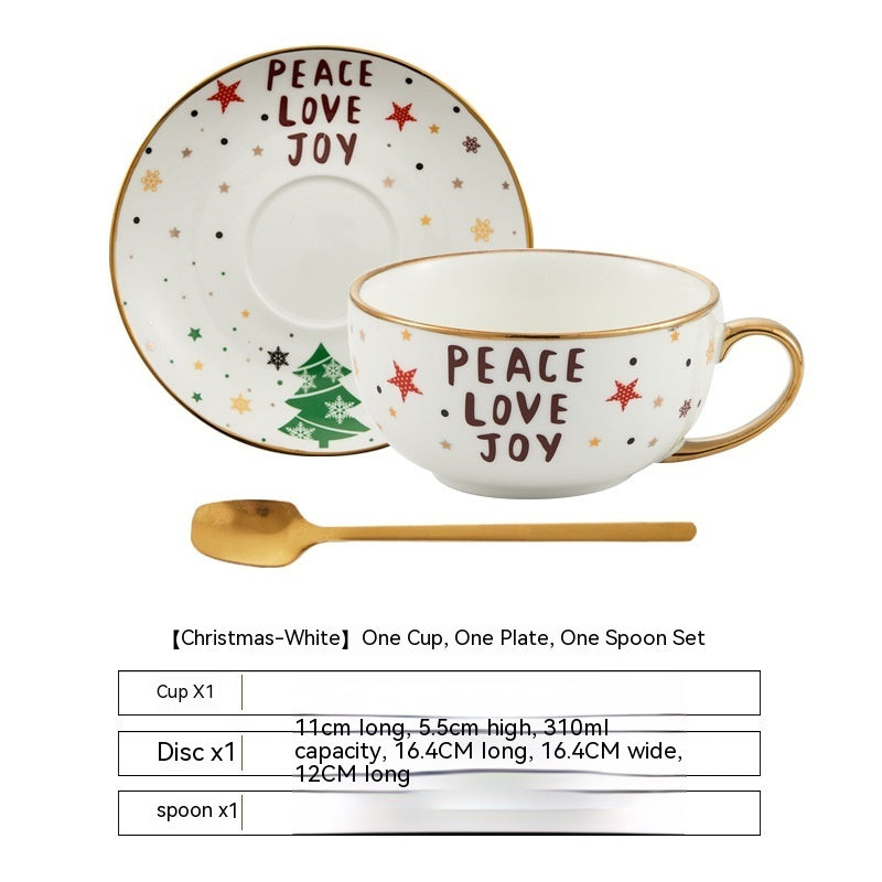 Christmas Ceramic Cup Dish Kitchen Gadgets