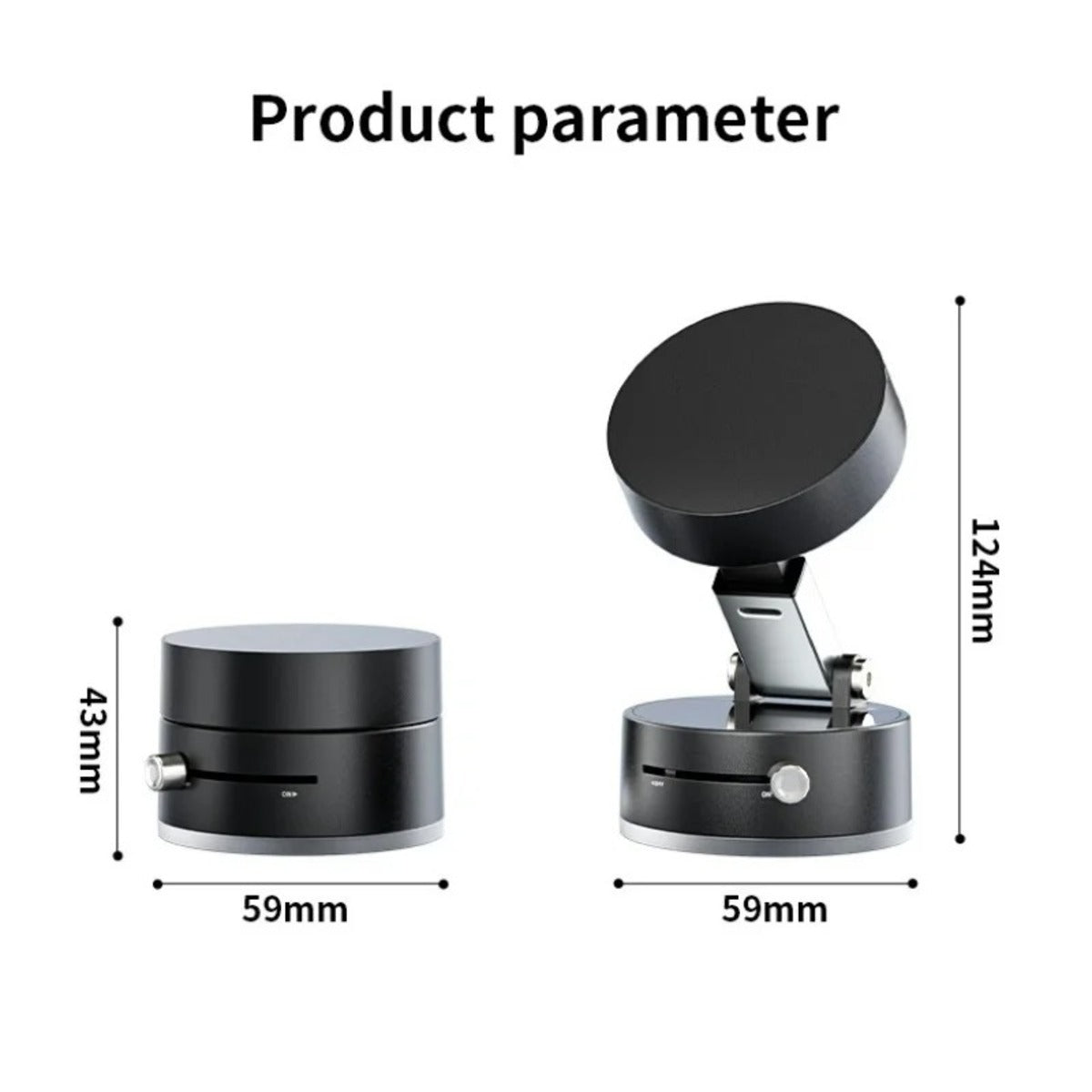 Ultra Magnetic Phone Holder Foldable Car Phone Mount Dashboard Phone Bracket 360 Degree Rotation Vacuum Suction Cup GPS Stand