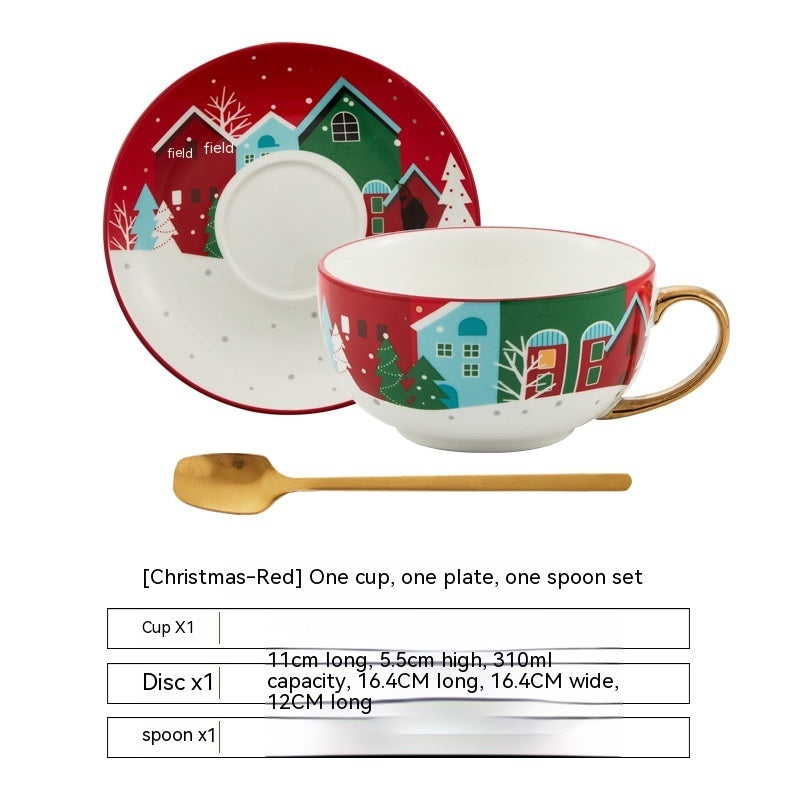 Christmas Ceramic Cup Dish Kitchen Gadgets